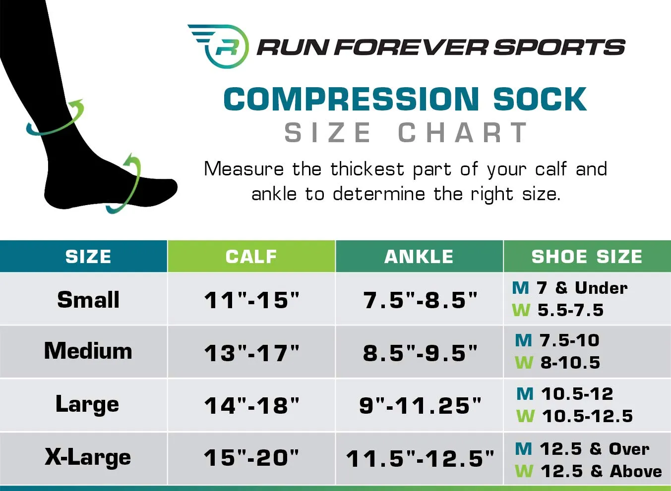 Run Forever Compression Socks for Men & Women � 20-30mmHg Medical Grade Graduated Stockings (Blue, Medium)