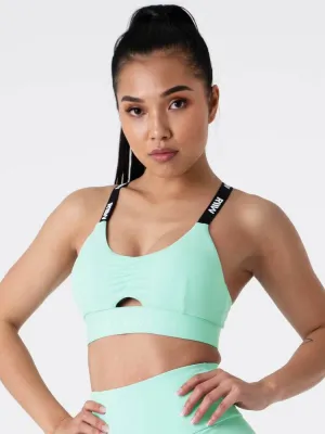 Ryderwear Pastels Scrunch Sports Bra - Mint