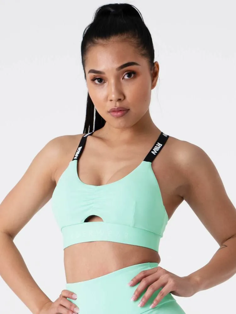 Ryderwear Pastels Scrunch Sports Bra - Mint