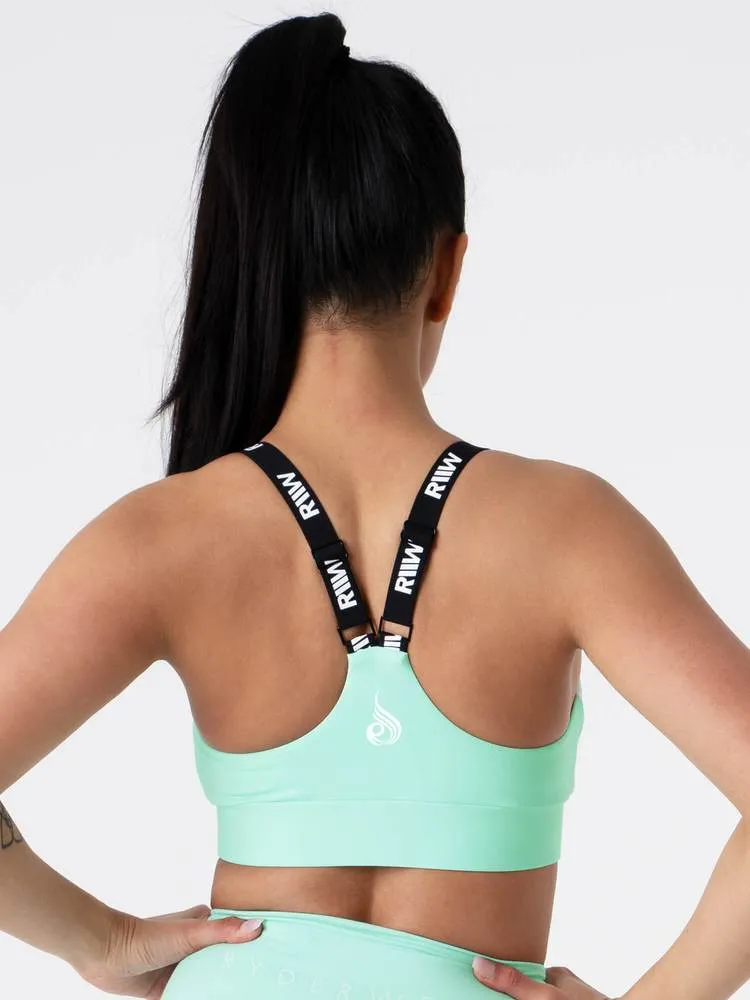 Ryderwear Pastels Scrunch Sports Bra - Mint