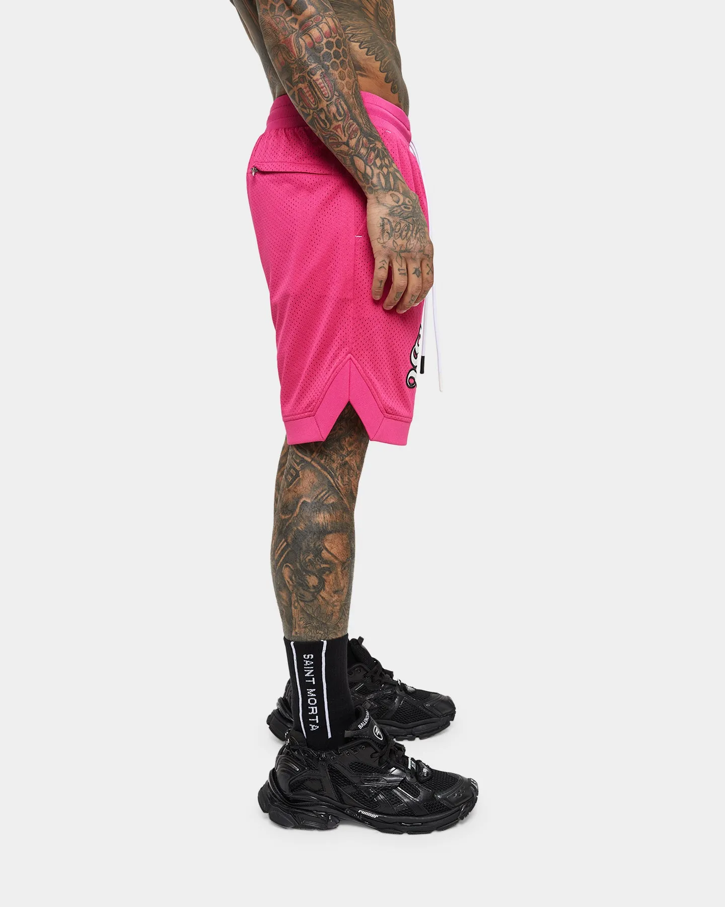 Saint Morta Graves Basketball Shorts Pink