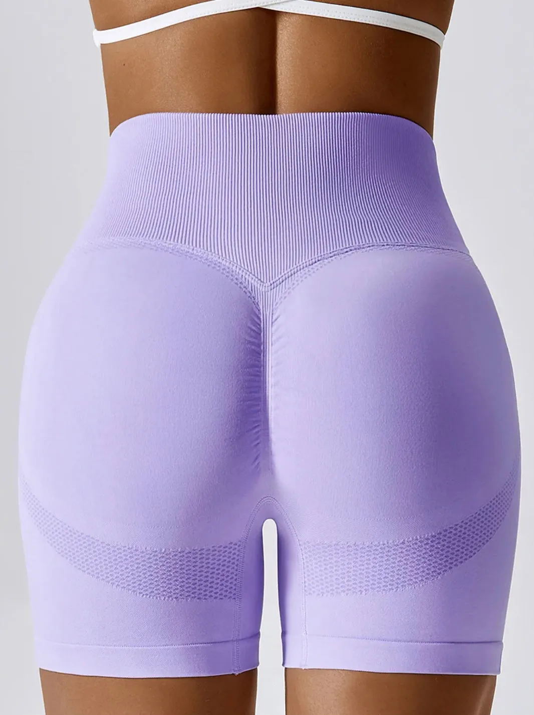 Seamless High Waist Push up Gym Biker Shorts