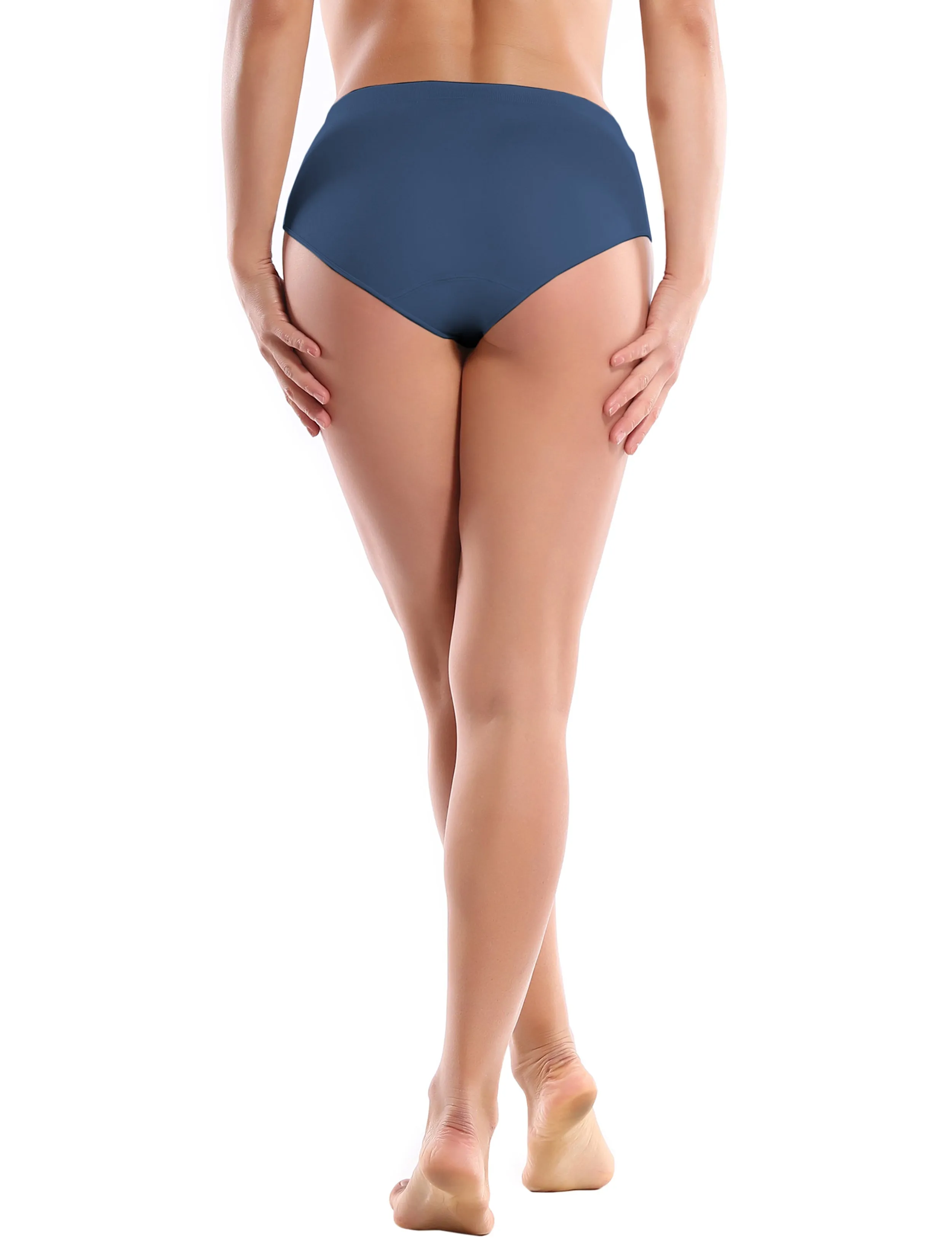Seamless Sports Bikini Underwear darknavy_Plus Size