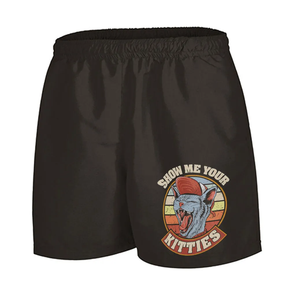 Show Me Your Kitties Men's Swim Shorts