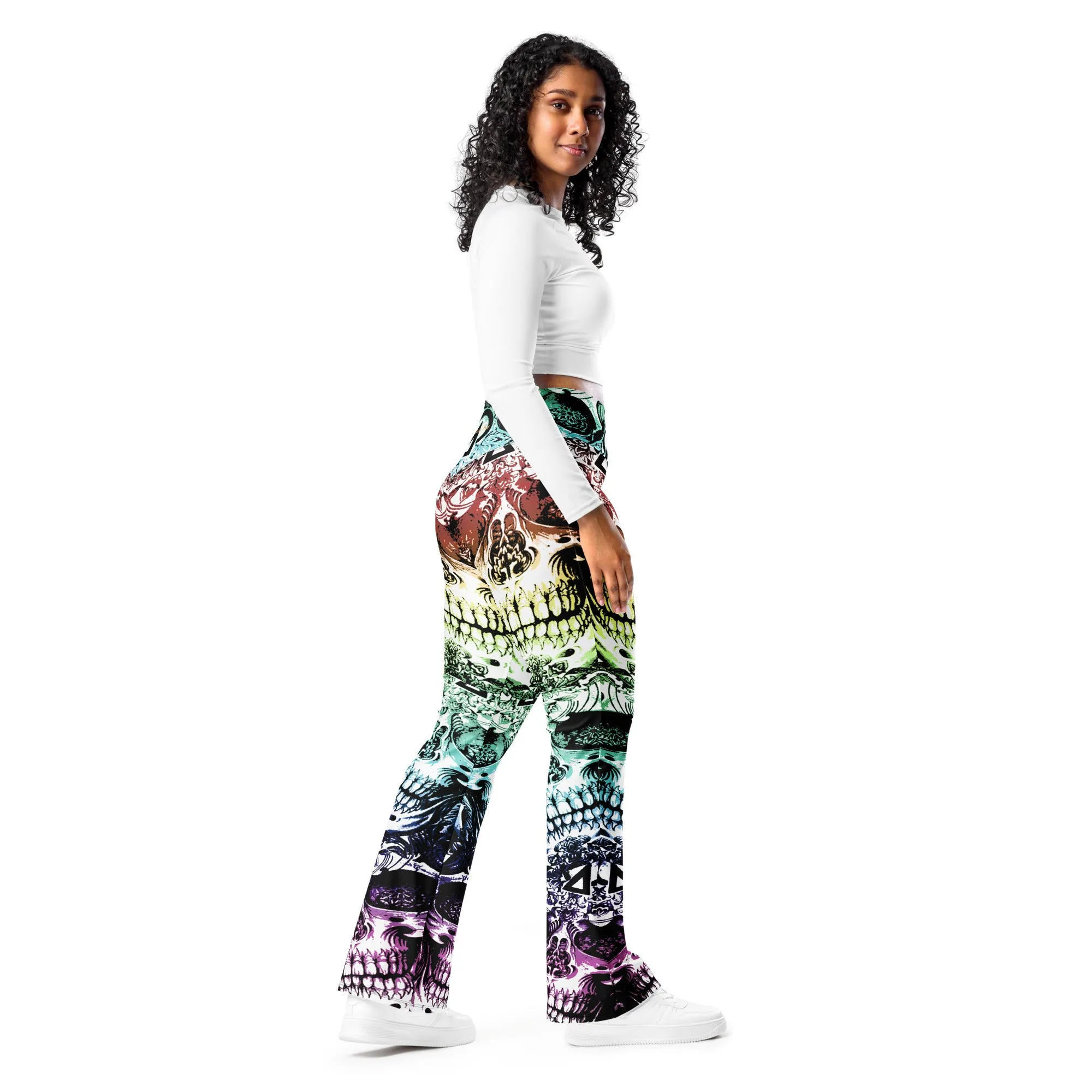 Skull Design Flare leggings, lioness-love