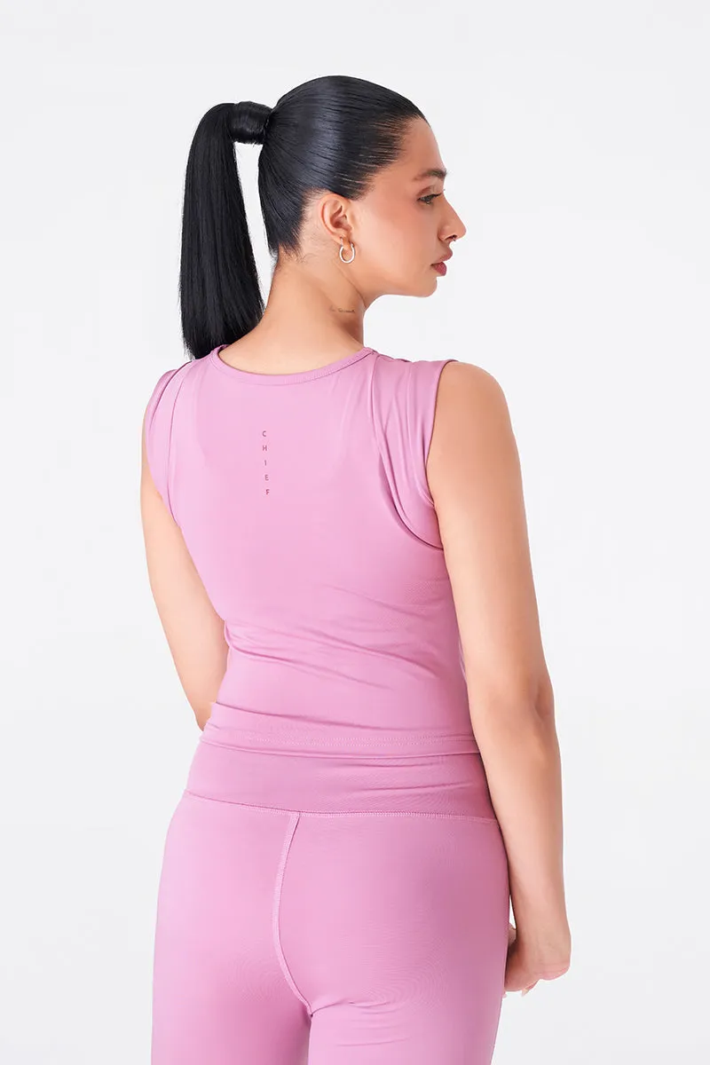 Sleek and Stylish Peach Gym Top for Women