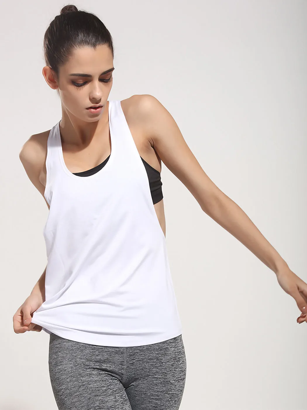 Sleeveless Flowy Racerback Yoga Workout Tank Top