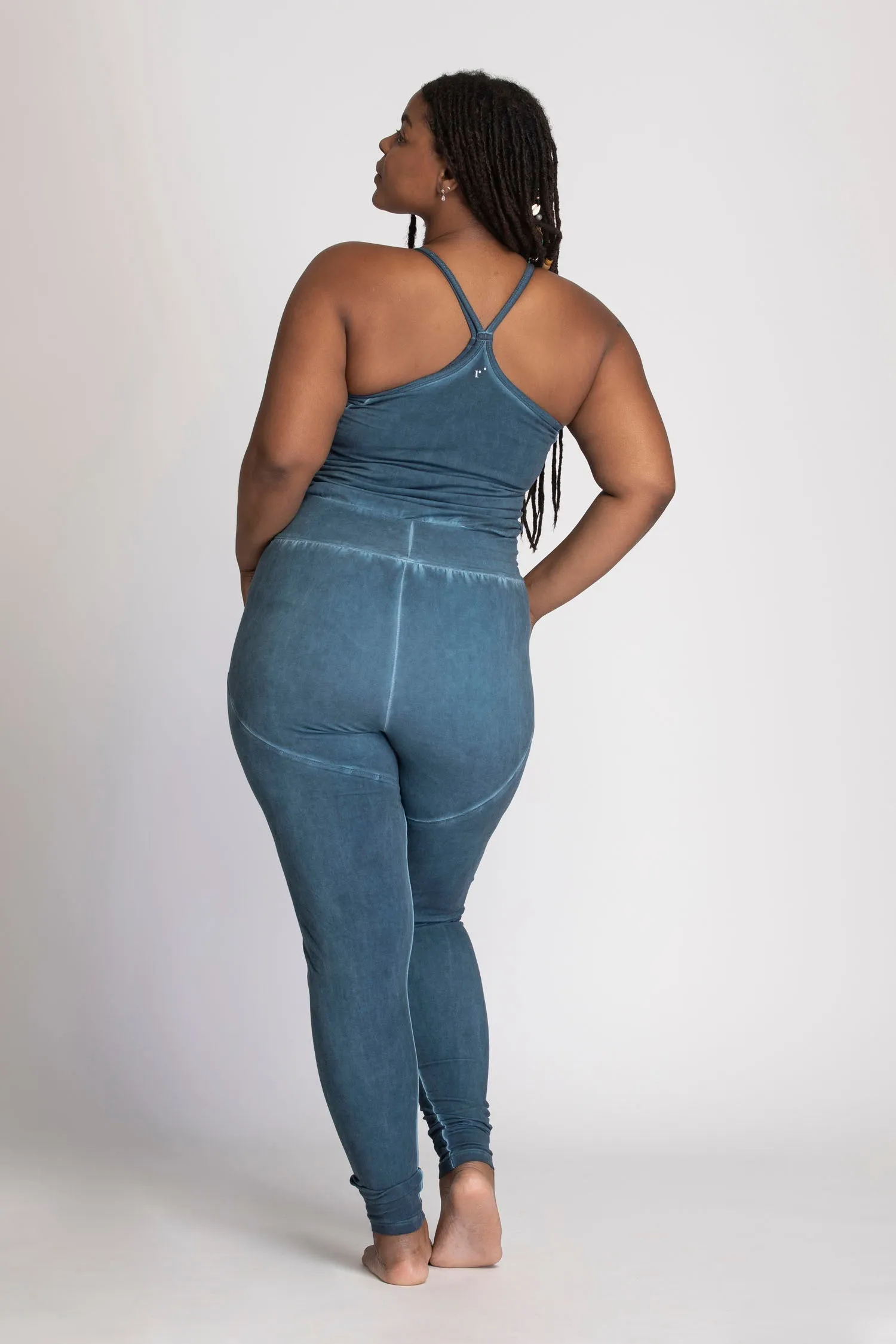 Stonewash Long Yoga Jumpsuit