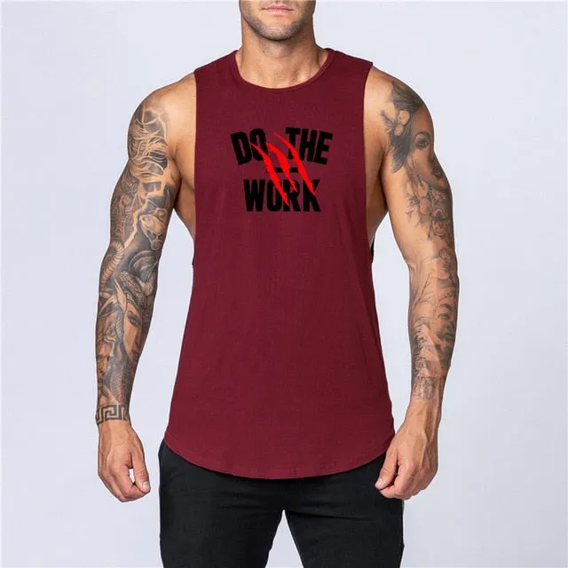 Tank Top Cotton Muscle Sleeveless Shirt for the Gym and Everyday Wear