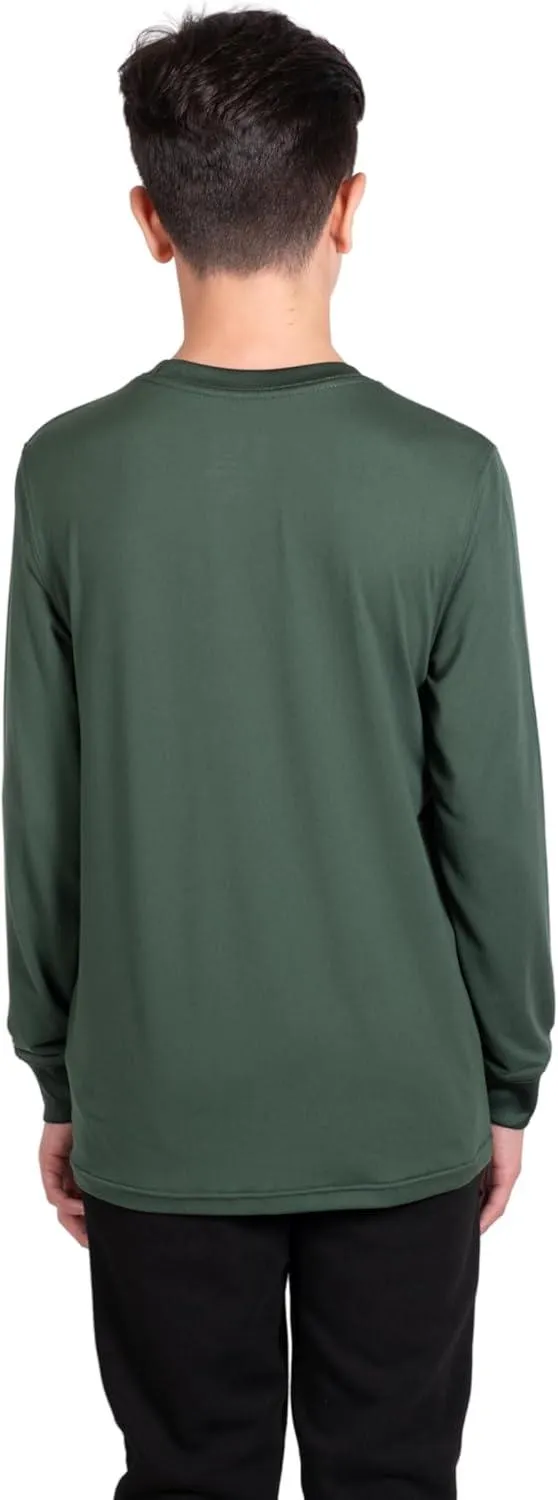 Ultra Game NBA Official Youth Super Soft Long Sleeve T-Shirt, Milwaukee Bucks, Team Color|Milwaukee Bucks