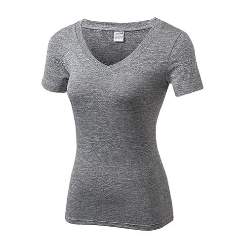 V Neck Quickly Dry Fitness Sport Jersey