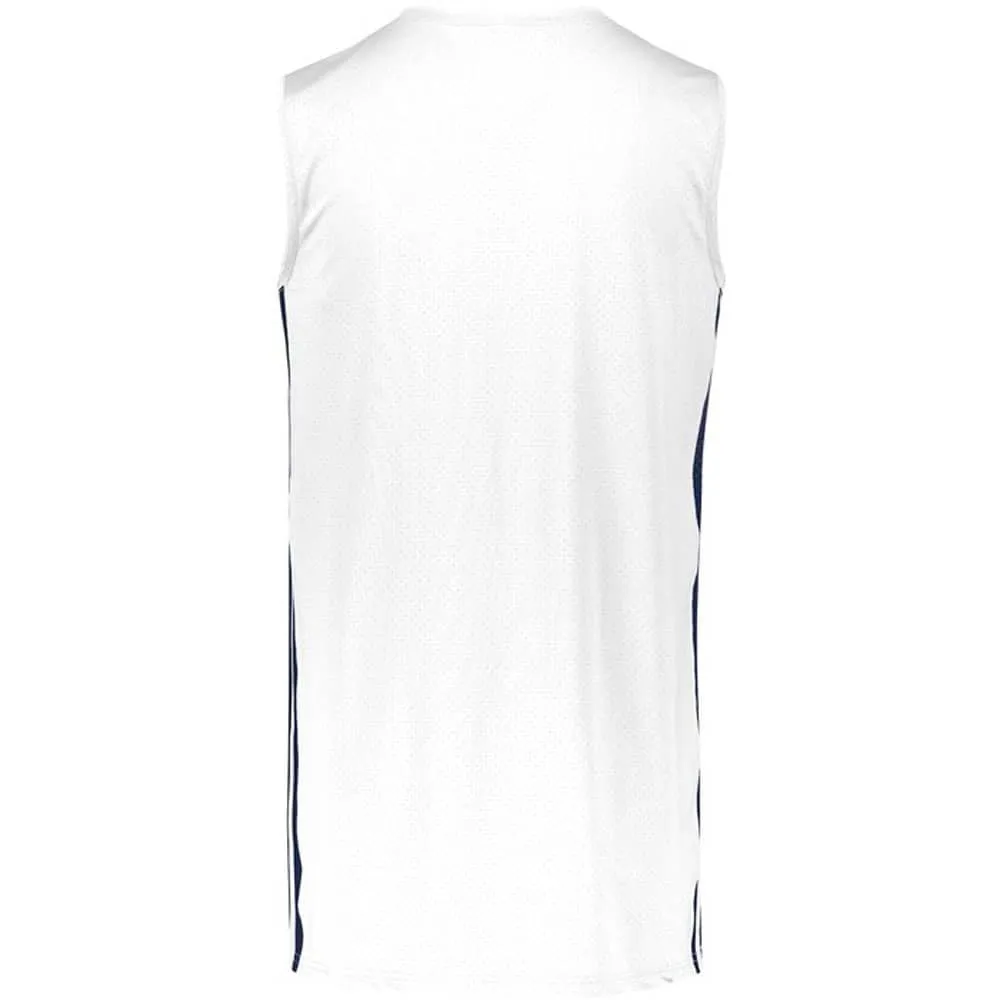 White-Navy Legacy Basketball Jersey