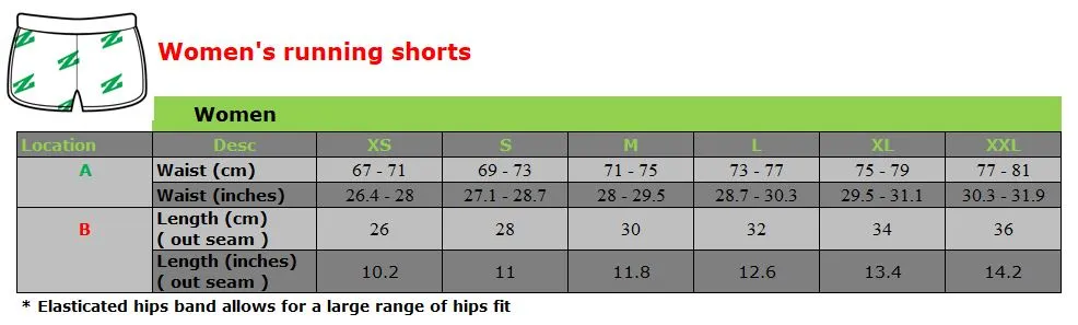 Women's Abstract Running Shorts