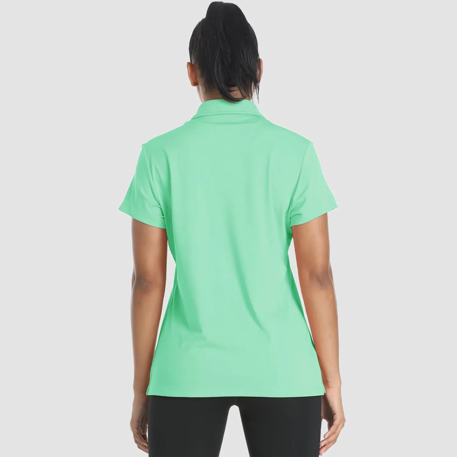 Women's Polo Shirts 4 Buttons Casual T-Shirts Quick Dry Short Sleeve Golf Shirt