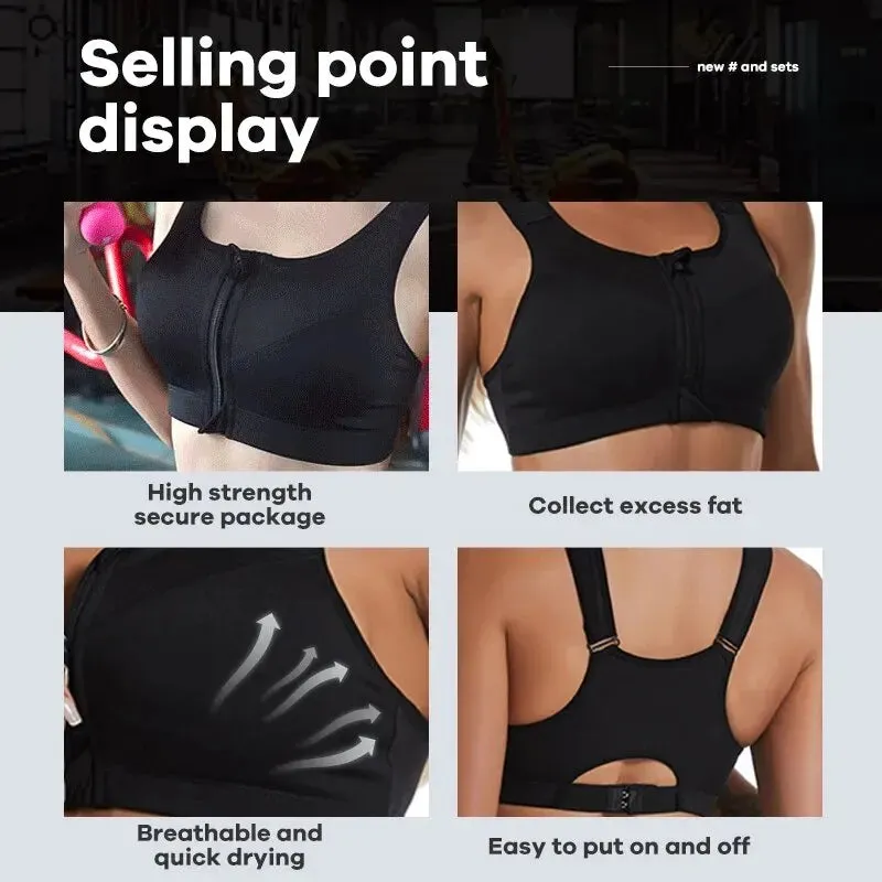Yoga Fitness Bra Shock-Absorbing Quick-Drying Sports Bra for Women